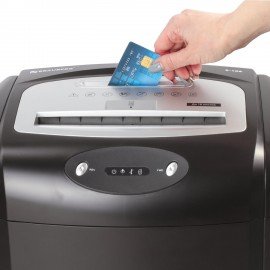 Уничтожитель (шредер) BRAUBERG S18-S, БЕСШУМНЫЙ, 2 уровень секретности, полоски 6 мм, 18 листов, корзина 28 литров, 530961