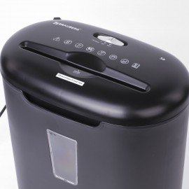 Уничтожитель (шредер) BRAUBERG S6, 3 уровень секретности, фрагменты 5х34 мм, 6 листов, корзина 16 литров, 530963
