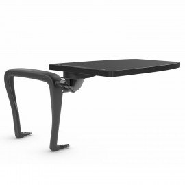 Стол (пюпитр) для стула "ИЗО", для конференций, складной, пластик/металл, черный