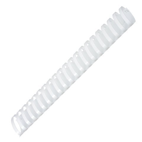 Пружины пластиковые для переплета, КОМПЛЕКТ 50 шт., 51 мм (для сшивания 411-450 л.), белые, ОФИСМАГ, 531466