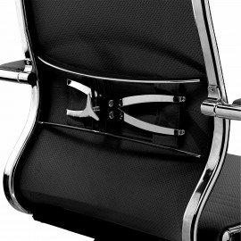 Кресло офисное МЕТТА "SAMURAI" K-1.04, экокожа, черное