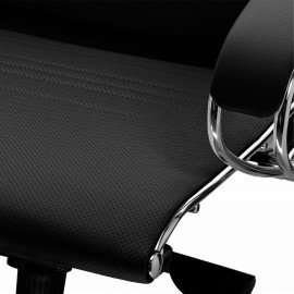 Кресло офисное МЕТТА "SAMURAI" K-1.04, экокожа, черное