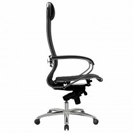 Кресло офисное МЕТТА "SAMURAI" K-1.04, экокожа, черное