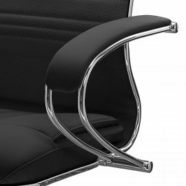 Кресло офисное МЕТТА "SAMURAI" KL-1.04, экокожа, черное