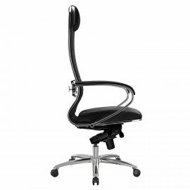 Кресло офисное МЕТТА "SAMURAI" KL-1.04, экокожа, черное