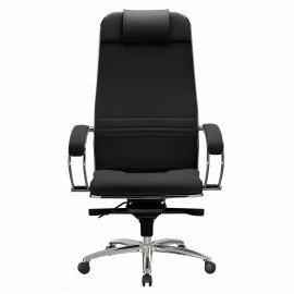 Кресло офисное МЕТТА "SAMURAI" KL-1.04, экокожа, черное