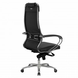Кресло офисное МЕТТА "SAMURAI" KL-1.04, экокожа, черное