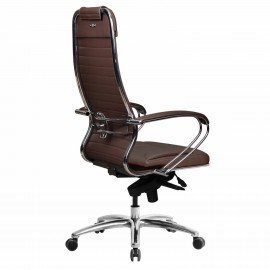 Кресло офисное МЕТТА "SAMURAI" KL-1.04, экокожа, темно-коричневое