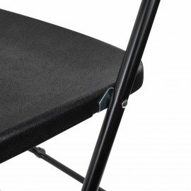 Стул складной BRABIX "Golf CF-002", черный каркас, пластик черный, 531563