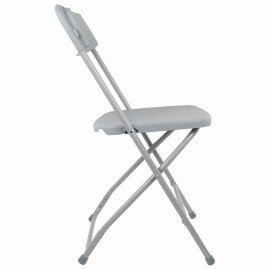 Стул складной BRABIX "Golf CF-002", серый каркас, пластик серый, 531564