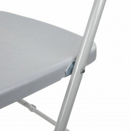 Стул складной BRABIX "Golf CF-002", серый каркас, пластик серый, 531564