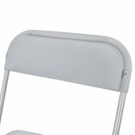 Стул складной BRABIX "Golf CF-002", серый каркас, пластик серый, 531564