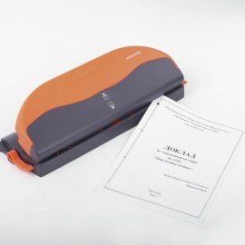 Переплетная машина для пластиковой пружины BRAUBERG BM-4, + ДЫРОКОЛ на 4 отверстия, пробивает 4 л., сшивает до 50 л., 531585