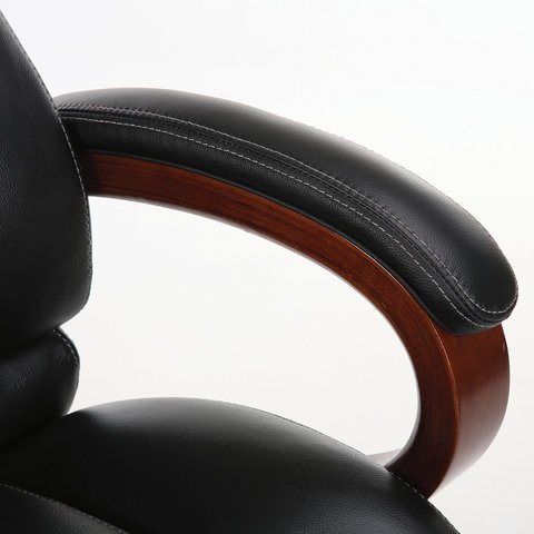 Кресло из натуральной кожи BRABIX PREMIUM "Infinity EX-707", дерево, черное, 531826