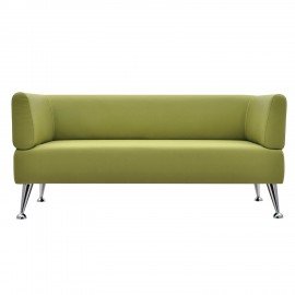 Диван мягкий трехместный "Норд", "V-700", 1560х720х730 мм, c подлокотниками, экокожа, светло-зеленый