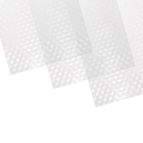 Обложки пластиковые для переплета А4, КОМПЛЕКТ 100 шт., 150 мкм, "Кристалл" прозрачные, BRAUBERG, 532159