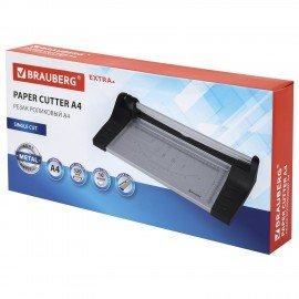 Резак роликовый BRAUBERG EXTRA A4, до 10 л., длина реза 320 мм, металлическое основание, 532325