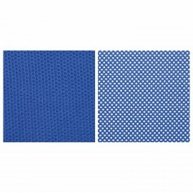 Кресло офисное МЕТТА "SU-B-8" хром, ткань-сетка, сиденье мягкое, синее