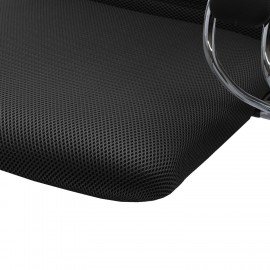 Кресло офисное МЕТТА "SU-B-10" хром, ткань-сетка, сиденье и спинка мягкие, черное