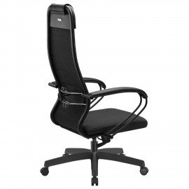 Кресло офисное МЕТТА "К-27" пластик, ткань, сиденье и спинка мягкие, серое