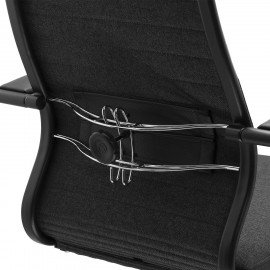 Кресло офисное МЕТТА "К-27" пластик, ткань, сиденье и спинка мягкие, серое