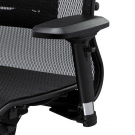 Кресло офисное МЕТТА "SAMURAI" Black Edition, сверхпрочная сетка, регулируемое, черное