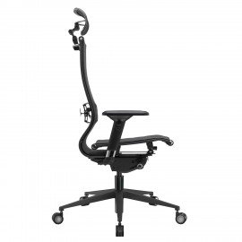 Кресло офисное МЕТТА "SAMURAI" Black Edition, сверхпрочная сетка, регулируемое, черное