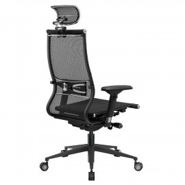 Кресло офисное МЕТТА "SAMURAI" Black Edition, сверхпрочная сетка, регулируемое, черное