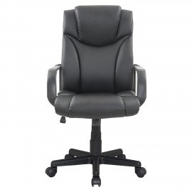 Кресло офисное BRABIX "Relax MS-001", 4 массажных модуля, экокожа, черное, 532519