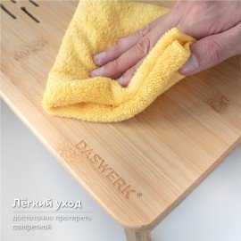 Столик БАМБУКОВЫЙ складной для ноутбука/завтрака, DASWERK, 532582