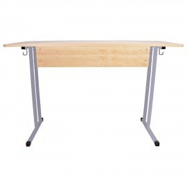 Стол-парта 2-местный нерегулируемый "Умник", 1200х500х760 мм, рост 6, серый каркас, ЛДСП клён
