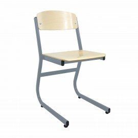 Стул ученический регулируемый "Атлант/Олимп", 340х430х800 мм, рост 6, серый каркас