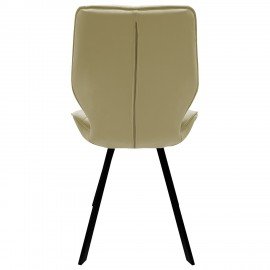 Стул BRABIX "Rombo CF-077", велюр бежевый, каркас металлический усиленный черный, 532777