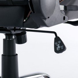 Кресло компьютерное BRABIX "Military GM-140", две подушки, экокожа, черное с рисунком милитари, 532802