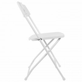 Стул складной BRABIX "Golf CF-002", белый каркас, пластик белый, 532887