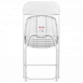 Стул складной BRABIX "Golf CF-002", белый каркас, пластик белый, 532887