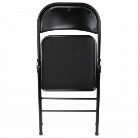 Стул складной BRABIX "Golf Plus CF-003 КОМФОРТ", чёрный каркас, чёрная ткань, 532889