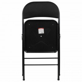 Стул складной BRABIX "Golf Plus CF-003 КОМФОРТ", чёрный каркас, чёрная ткань, 532889