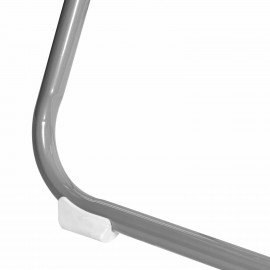 Стул складной BRABIX "Golf Lite CF-017", серебристый каркас, пластик белый, 532896