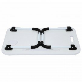 Столик складной для ноутбука/завтрака BRABIX BT-001 (600х400х265 мм), органайзер, белый, 532900