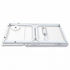 Столик складной для ноутбука/завтрака BRABIX BT-004 (560х320х270 мм), регулировка наклона, белый, 532906