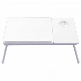 Столик складной для ноутбука/завтрака BRABIX BT-004 (560х320х270 мм), регулировка наклона, белый, 532906