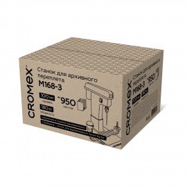 Станок для архивного переплета модель "M168-3", 180Вт, с лотком, сшивка до 100мм, CROMEX, 532907