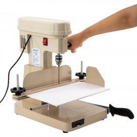 Станок для архивного переплета модель "M268", 250Вт, с лотком, сшивка до 100мм, CROME, 532908