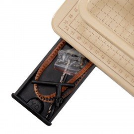 Станок для архивного переплета модель "M268", 250Вт, с лотком, сшивка до 100мм, CROME, 532908