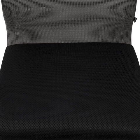 Кресло офисное BRABIX PREMIUM "Ultimate EX-800" хром, плотная двойная сетка Х2, черное/серое, 532912