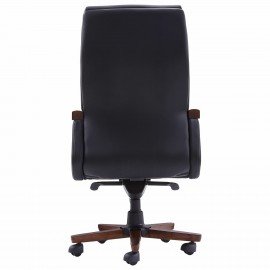 Кресло HAWASAN ''Overlord EX-770'', мультиблок, дерево, натуральная кожа, черное, 532934