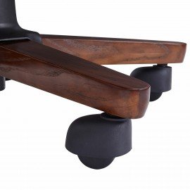 Кресло HAWASAN ''Overlord EX-770'', мультиблок, дерево, натуральная кожа, черное, 532934