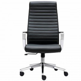 Кресло BRABIX PREMIUM ''Solo EX-730'', алюминий, хром, экокожа, черное, 532936