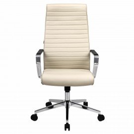 Кресло BRABIX PREMIUM ''Solo EX-730'', алюминий, хром, экокожа, бежевое, 532937